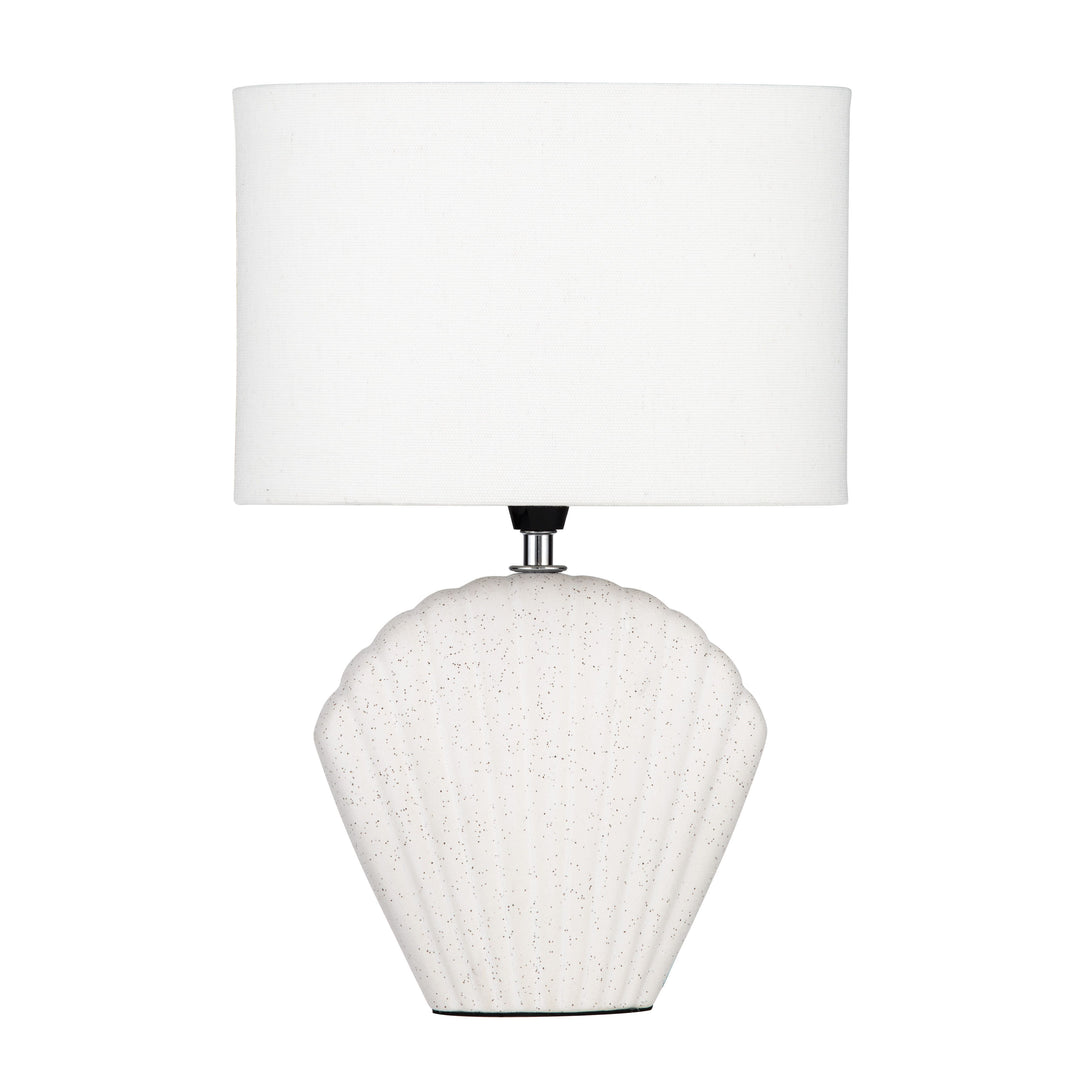 Seashell Table Lamp 36cm White