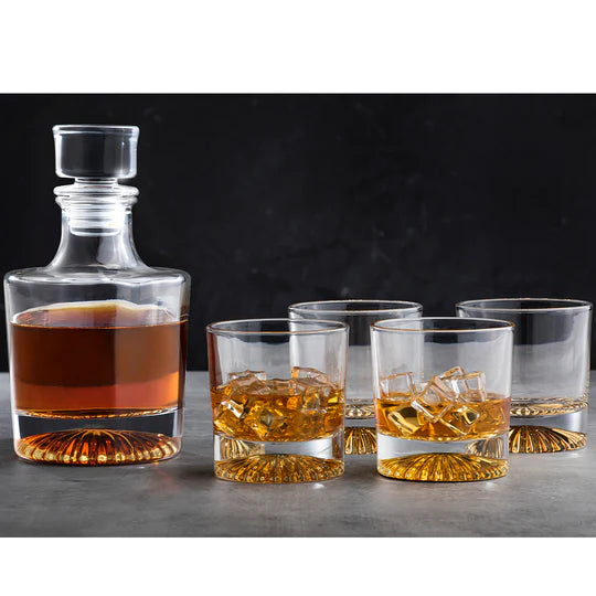 Enzo Gold 5pc Whisky Set