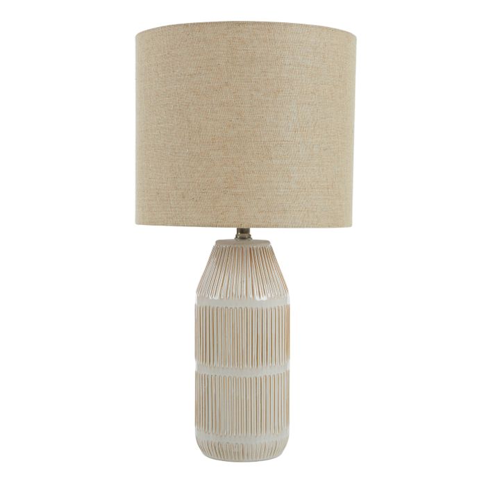 Ronin Ceramic Lamp 33x64cm Ivory/Natural