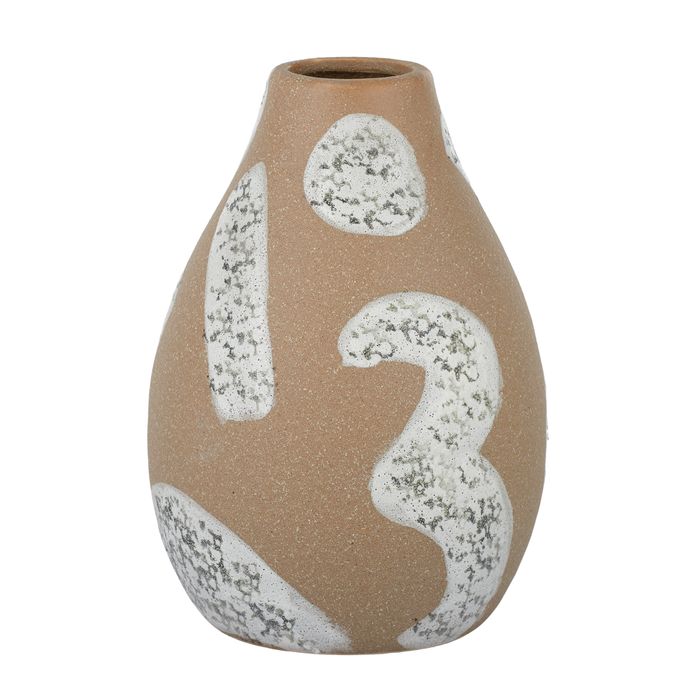 Entropy Ceramic Vase 16.5x23.5cm Natural/White/Black