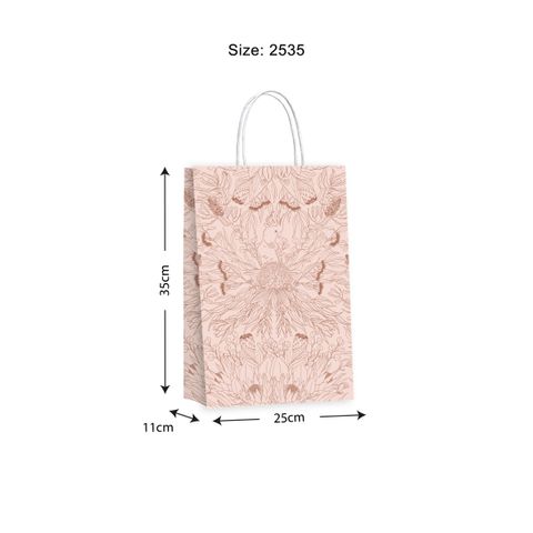 Gift Bag Botanica Champagne & Copper 25x35cm