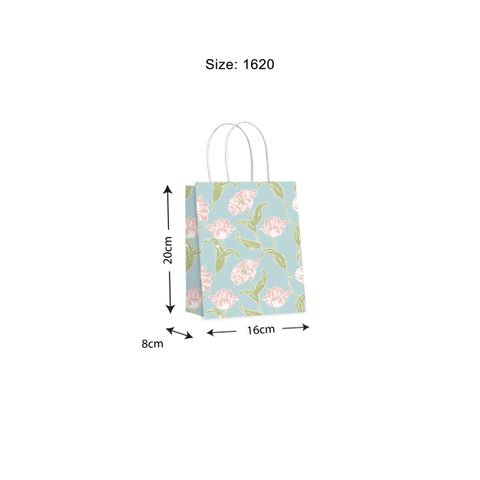 Gift Bag Tulip Blue 16x20cm