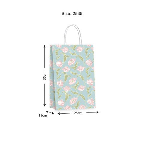 Gift Bag Tulip Blue 25x35cm