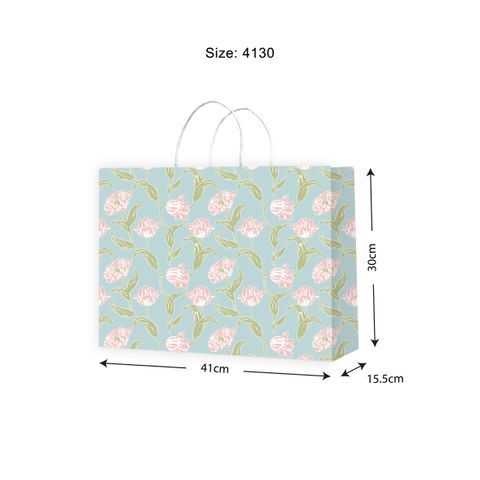 Gift Bag Tulip Blue 41x30cm