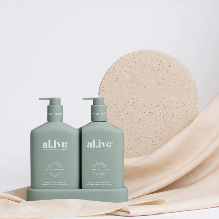 Al.ive Body Kaffir Lime & Green Tea Duo 2x500ml